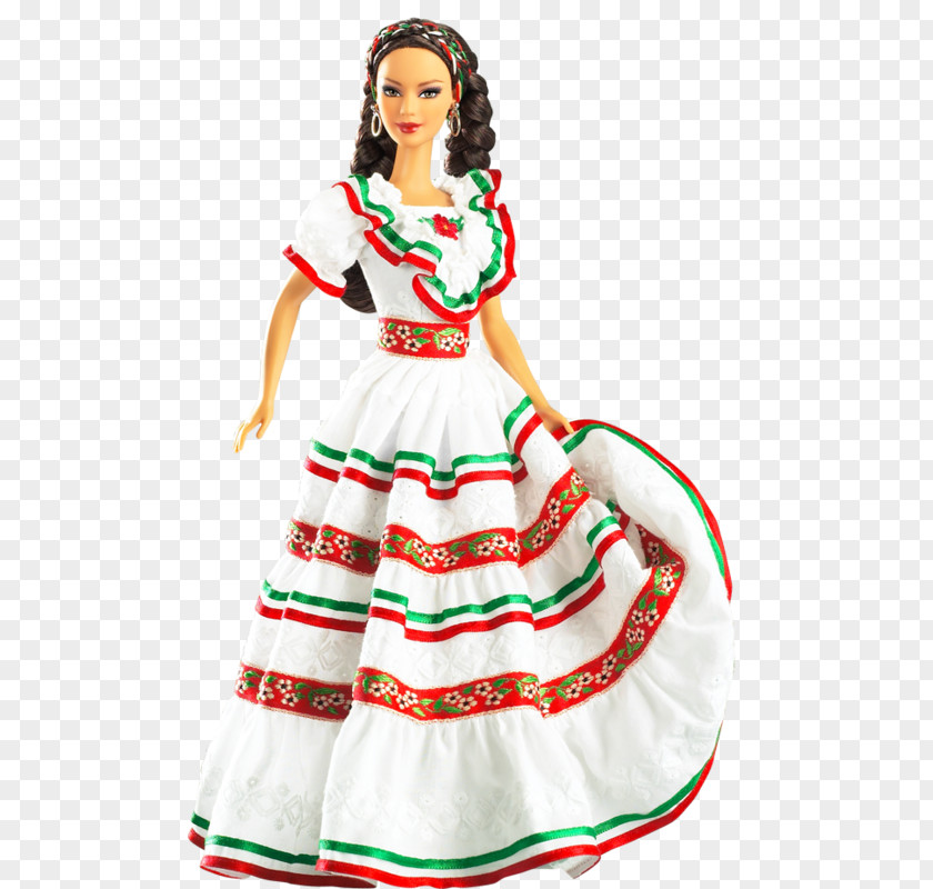 Barbie Cinco De Mayo Doll Nigerian Chilean Australian PNG