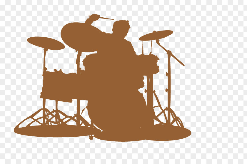 Vector Hand-painted Drums Silhouette Brush Drawing PNG