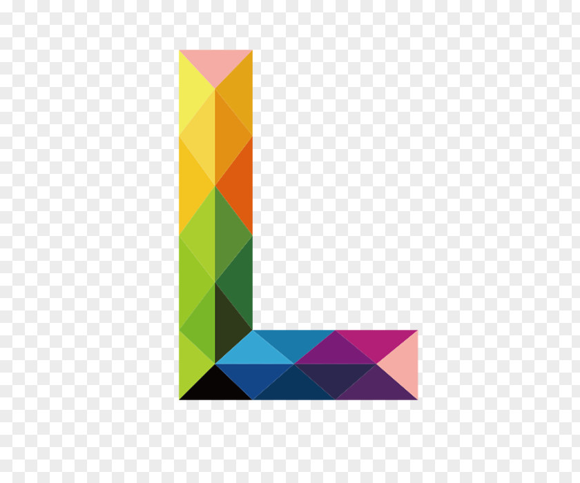 Colorful Letters L Letter PNG
