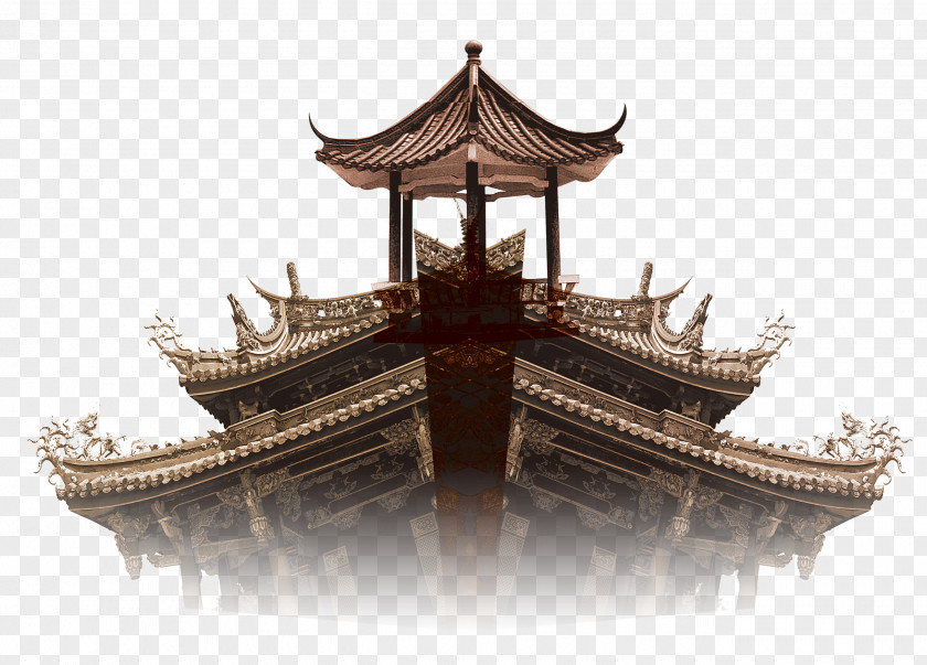 Creative Floating Palace Chinese Architecture Chinoiserie U5fbdu6d3eu5efau7b51 PNG