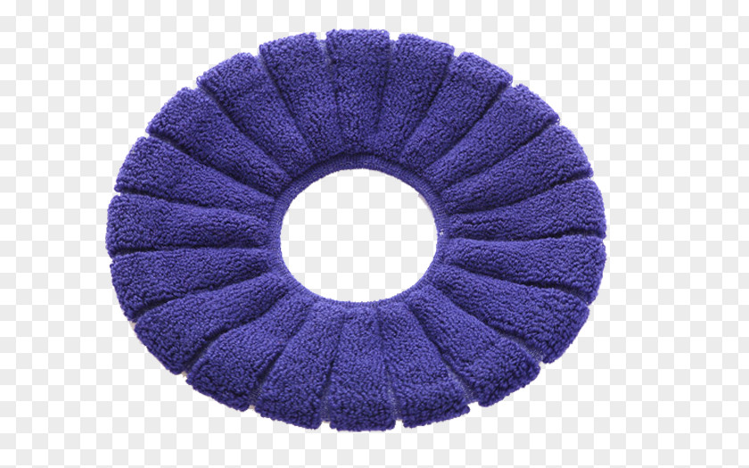 Deep Purple Toilet Pad Seat Flush PNG