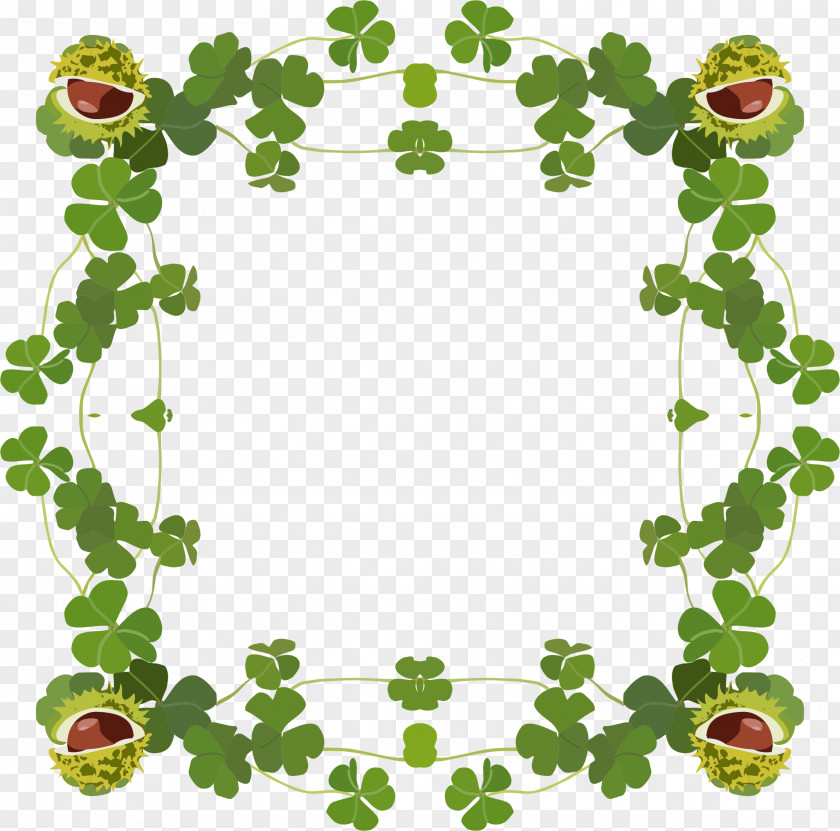 White Clover Red Four-leaf Clip Art PNG
