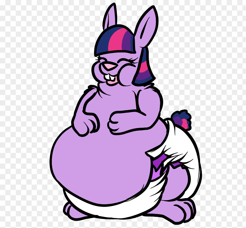 Fat Bunny Clip Art Twilight Sparkle Rabbit Cartoon PNG