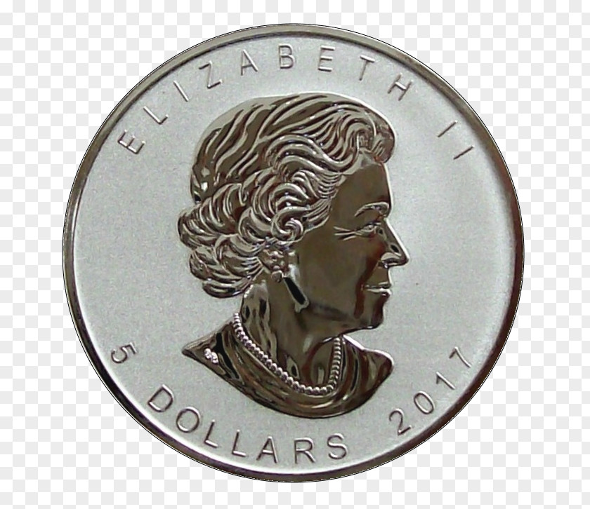 Fresh Leaves Coin Medal Silver PNG