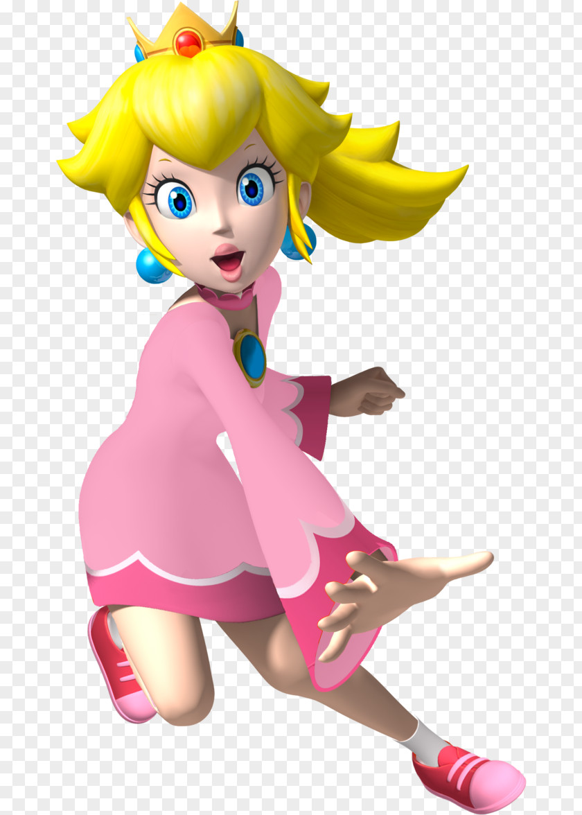Pink Peach Mario Sports Superstars Mix Princess Daisy Luigi PNG