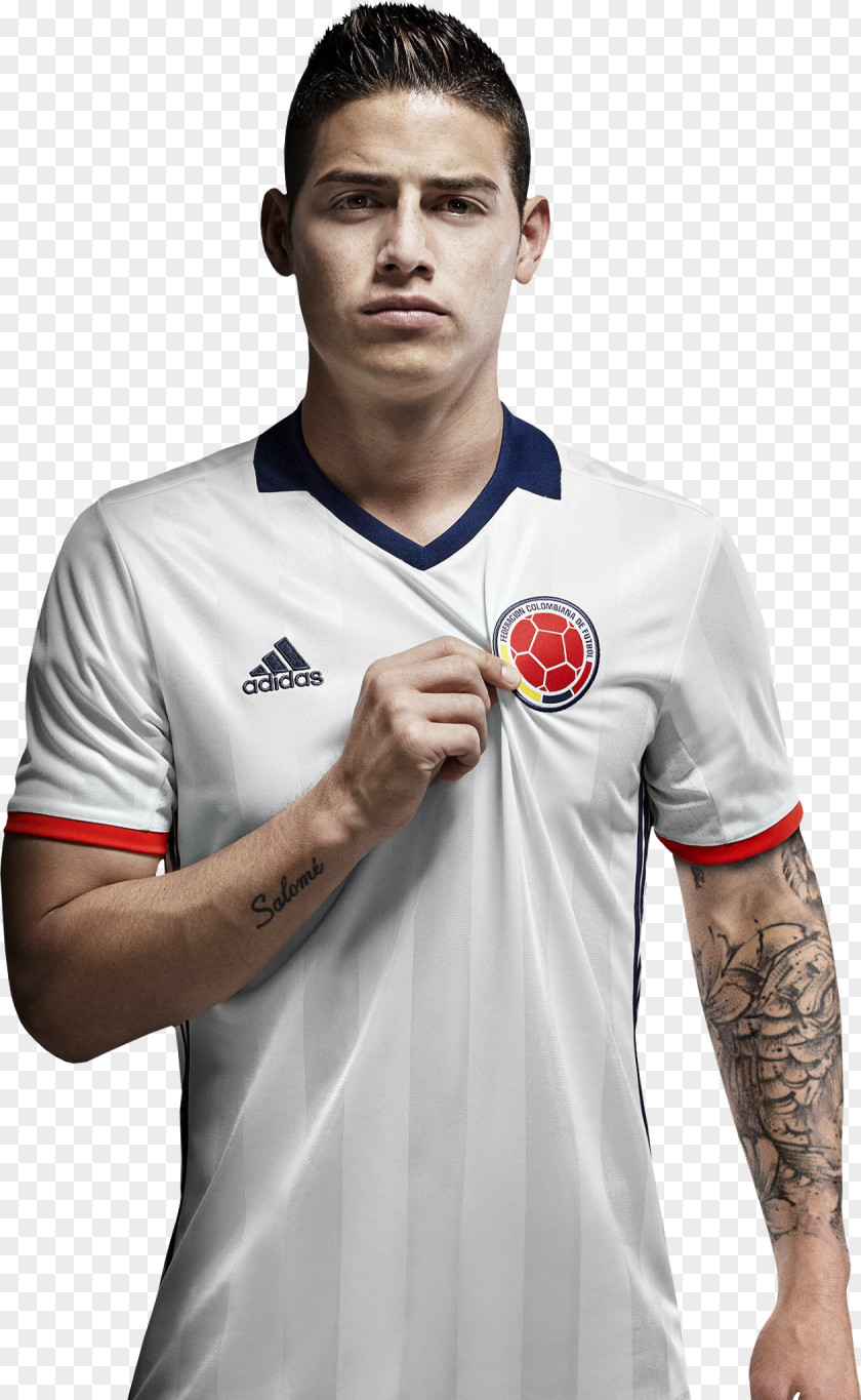 T-shirt James Rodríguez Copa América Centenario Colombia National Football Team 2015 PNG