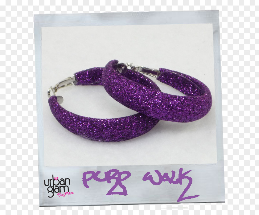 Glitter Material Earring Purple Jewellery Clothing Accessories Bracelet PNG