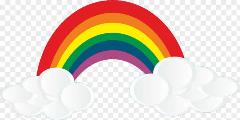 Seven Color Rainbow Clip Art PNG