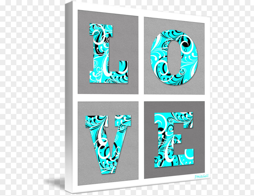 Turquoise Frame Imagekind Graphic Design Art Poster Wall Decal PNG