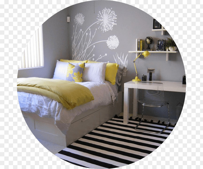 Bed Bedroom Table Headboard PNG