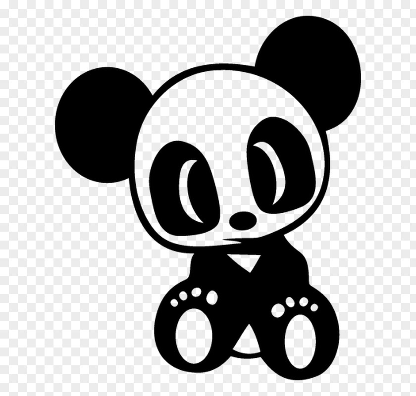 Car Giant Panda Decal Sticker Japanese Domestic Market PNG