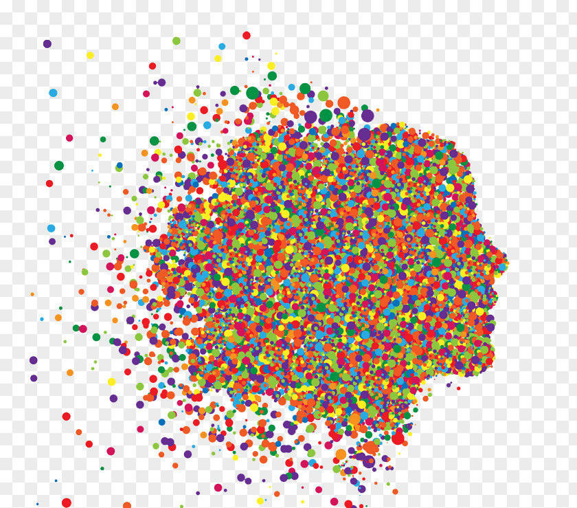 Combination Of Colored Dots Woman In Profile Ontario Teachers Federation Huntingtons Disease Neurodegeneration PNG