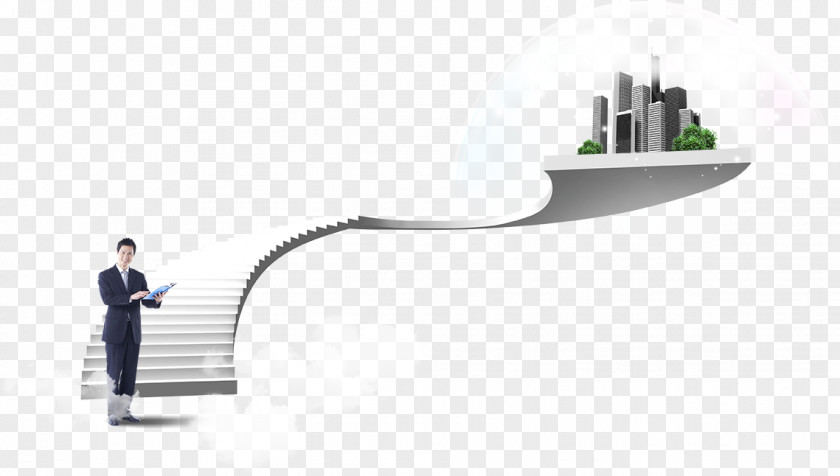 Construction Ladder Business Building Stairs Illustration PNG