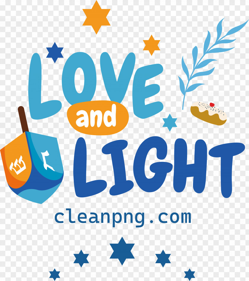 Happy Hanukkah Love Light PNG