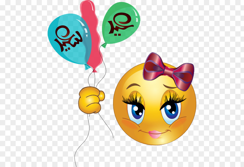 Smiley Emoticon Balloon Clip Art PNG