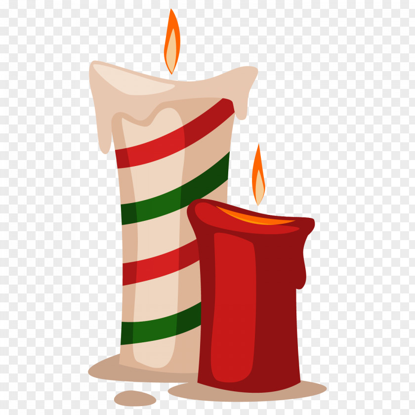 Yule Log Candle Christmas Day Vector Graphics New Year Design Image PNG