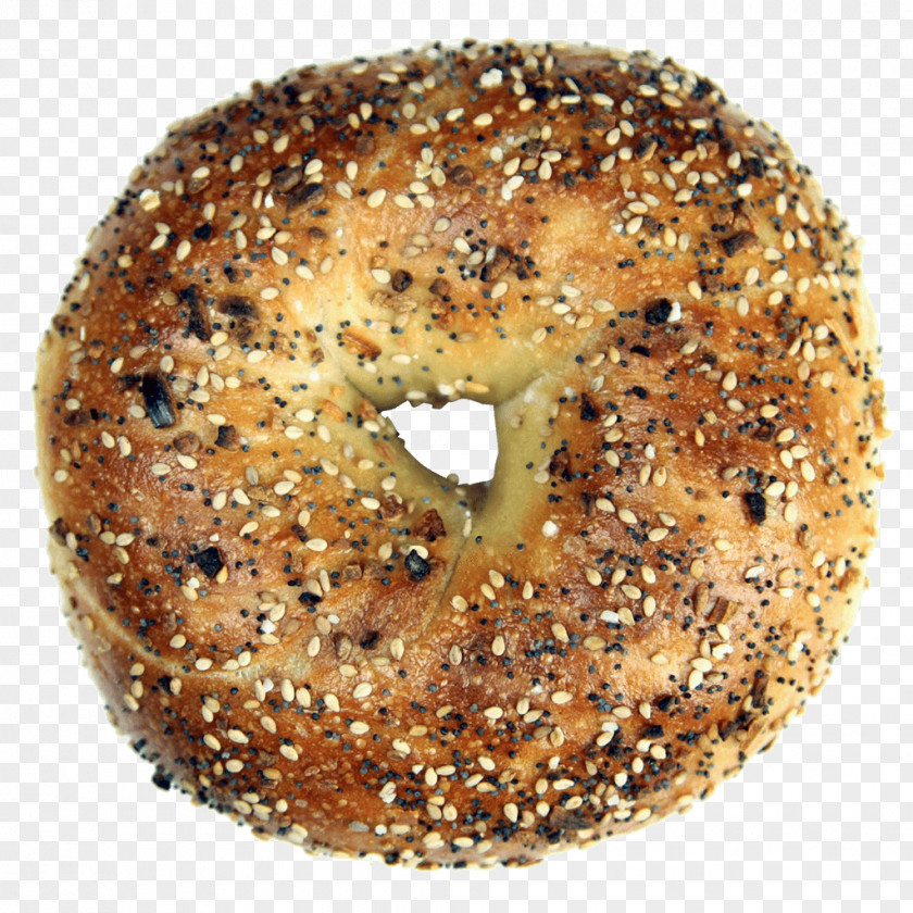 Bagel Everything Simit Pumpernickel Bakery PNG