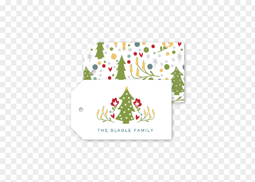 Christmas Tree Greeting & Note Cards Ornament Pattern PNG