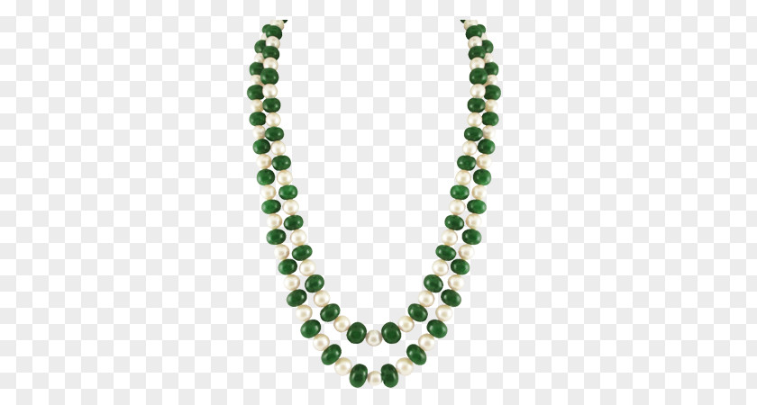 Emerald Necklace Bead Pearl Jewellery PNG