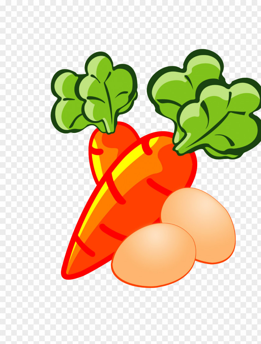 Carrots And Eggs Carrot Chicken Egg Food Illustration PNG