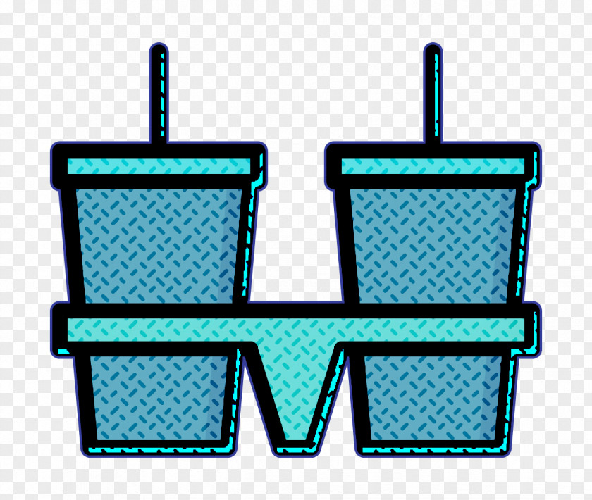 Fast Food Icon Cup Carrier PNG