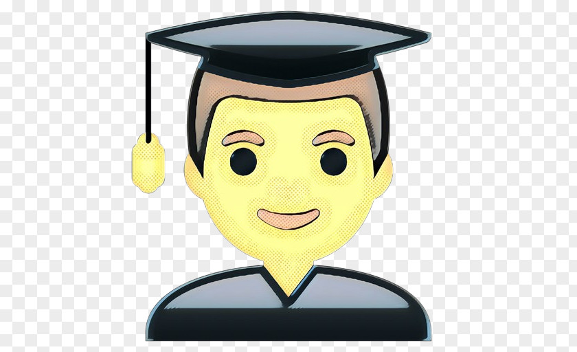 Happy Academic Dress Smiley Face Background PNG