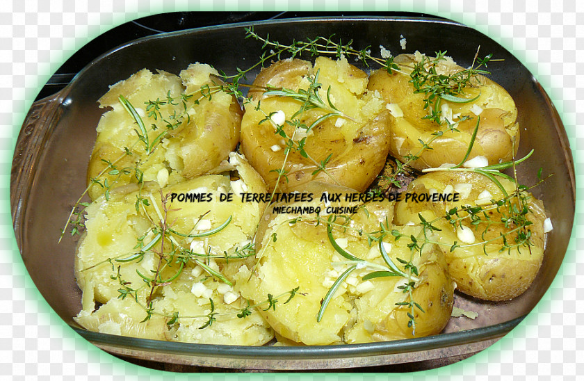 Herbes Barbecue Baked Potato Dish Recipe PNG