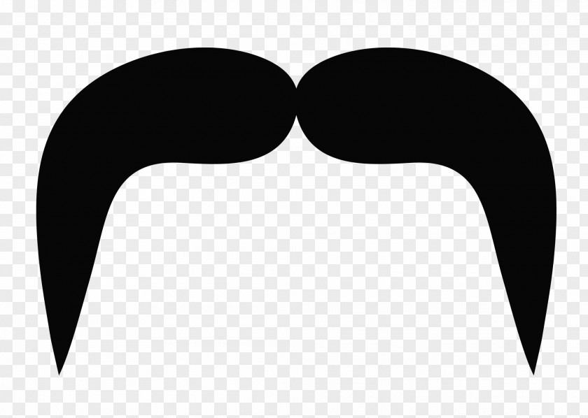 Moustache Black And White Pattern PNG