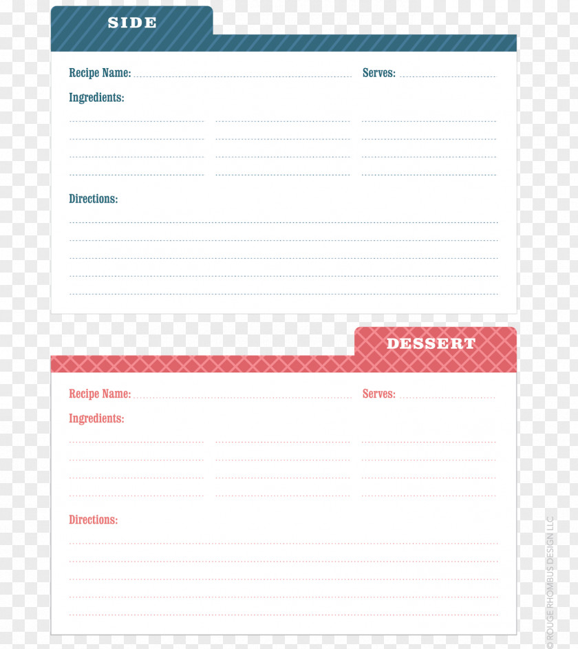 Recipe Card Document Line Brand PNG