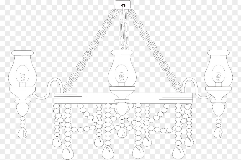 Chandelier Light Fixture Black And White PNG