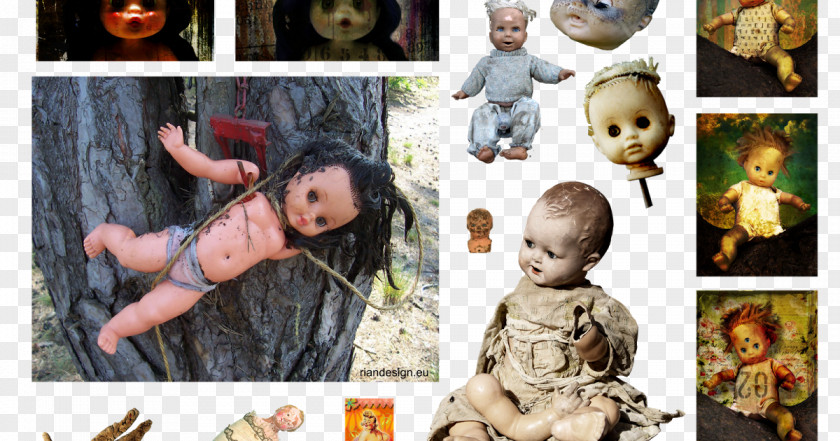 Collage Broken Doll Human Behavior Toddler PNG