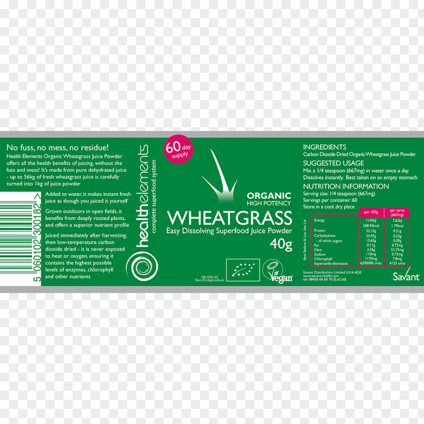 Health Brand Wheatgrass Font PNG