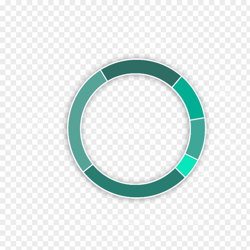 V Green Teal Turquoise Circle PNG