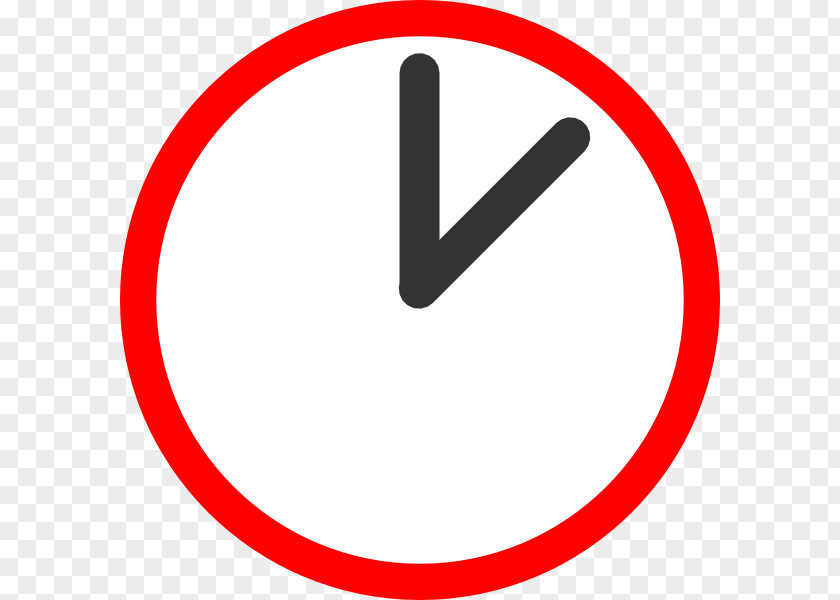 Cartoon Clock No Symbol Stop Sign Clip Art PNG