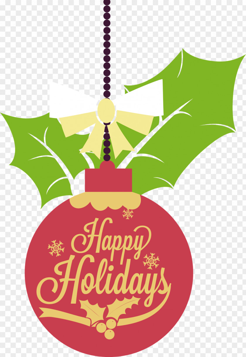 Christmas Greeting Ornament Tree Holiday PNG