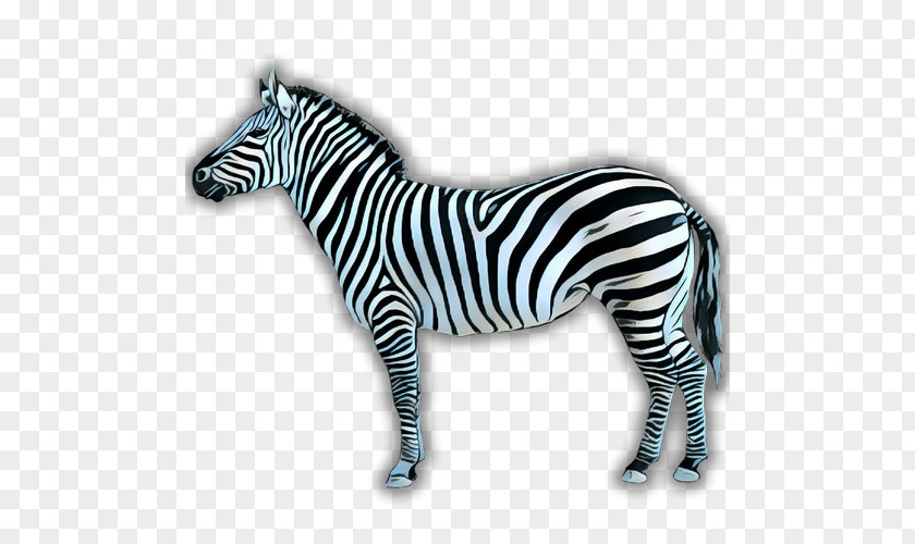 Quagga Blackandwhite Retro Background PNG