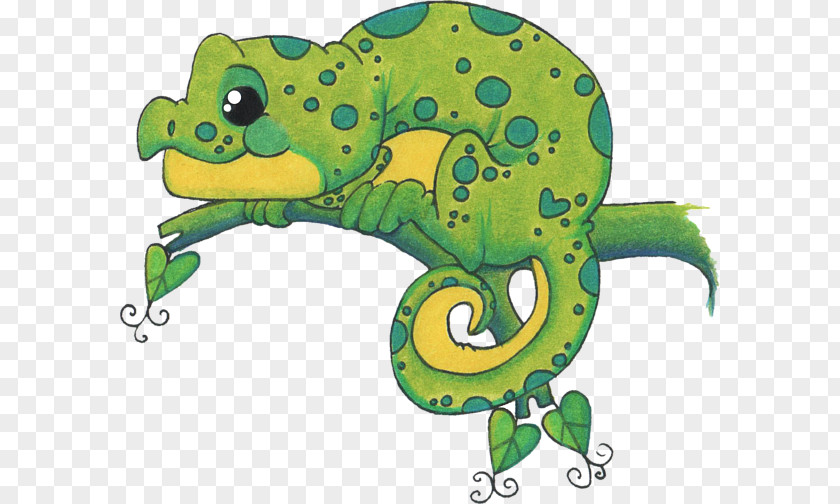 Chameleon Frog Reptile Cartoon Terrestrial Animal PNG