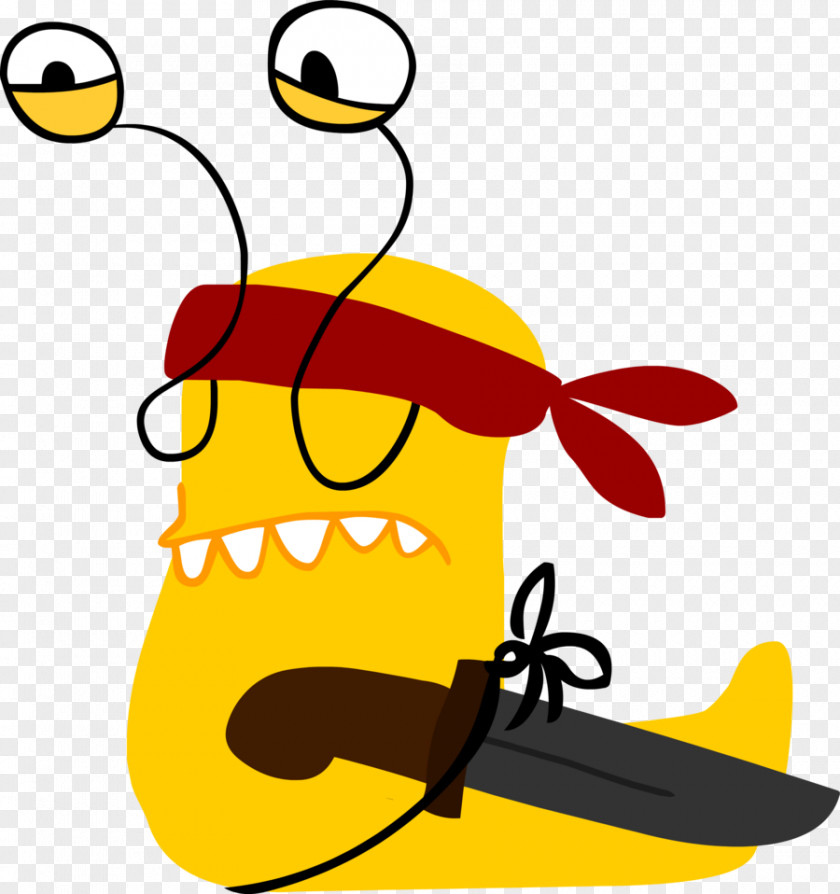 Kid Eating Banana Slug Drawing Clip Art PNG
