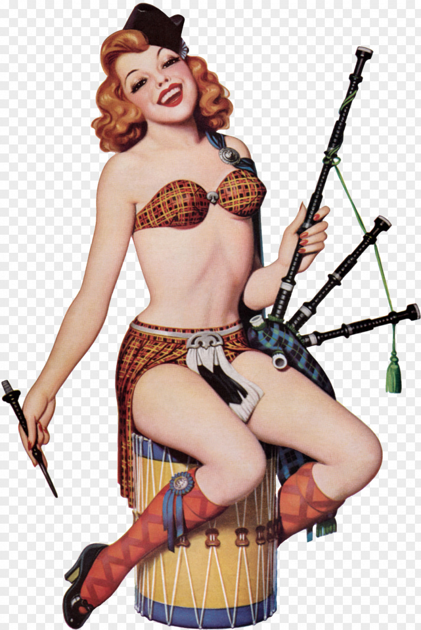Scotland Pin-up Girl Humour Bagpipes Smile PNG girl Smile, smile clipart PNG