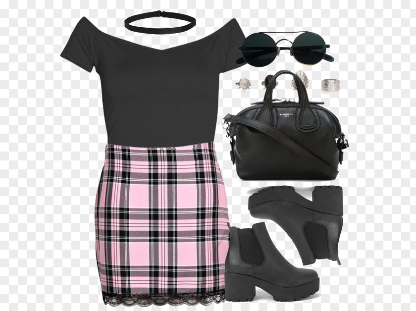 Skirt And Black Bag Slip Dress Handbag Clothing PNG