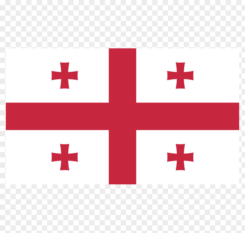 Flag Of Georgia National Vector Graphics PNG