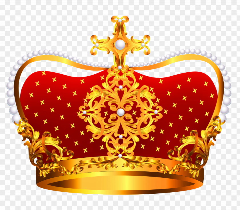 Gold And Red Crown With Pearls Clipart Stock Photography Clip Art PNG