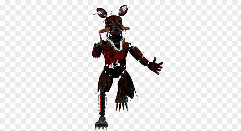 Nightmare Foxy Cinema 4D Rendering DeviantArt PNG