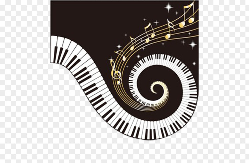 Piano Keys For Spiral Notes PNG