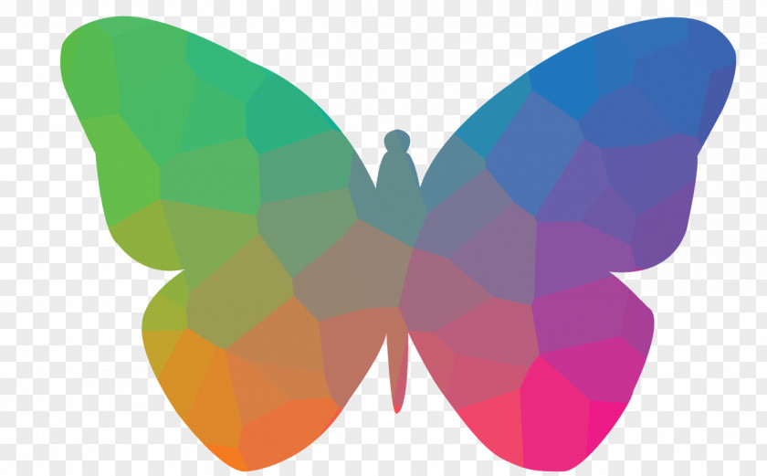 Pixel Effect Butterfly Silhouette Paper Art Clip PNG