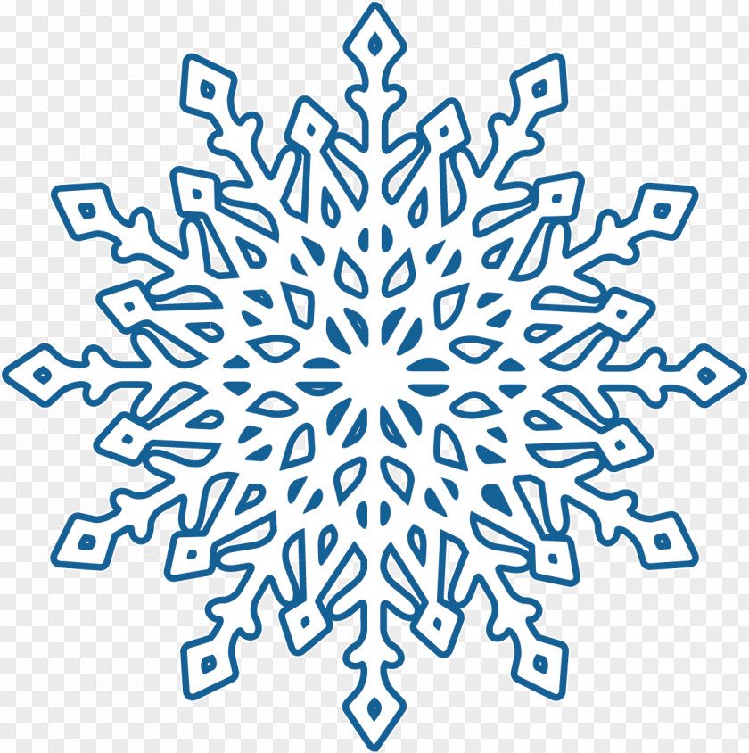 Beautiful Winter Snowflake Creative PNG
