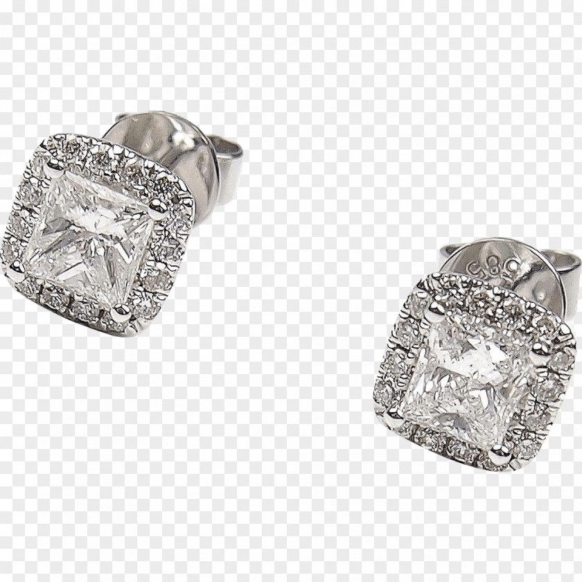 Jewellery Earring Gold Diamond Princess Cut PNG