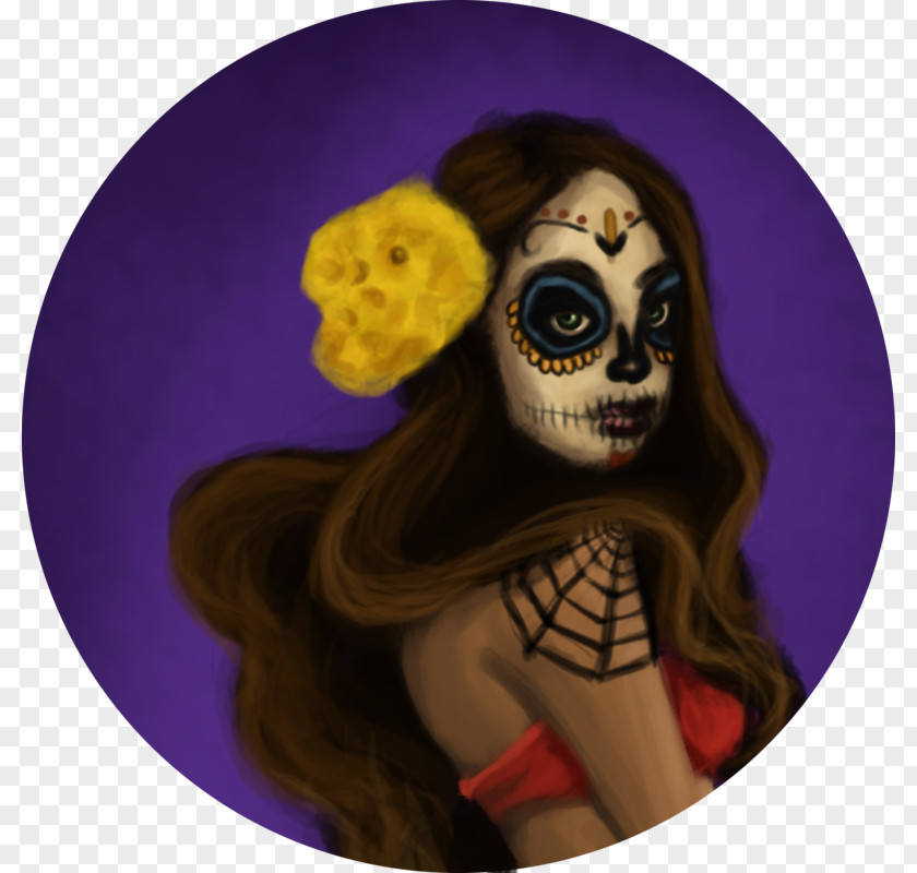 Skull Day Of The Dead Artist Death PNG