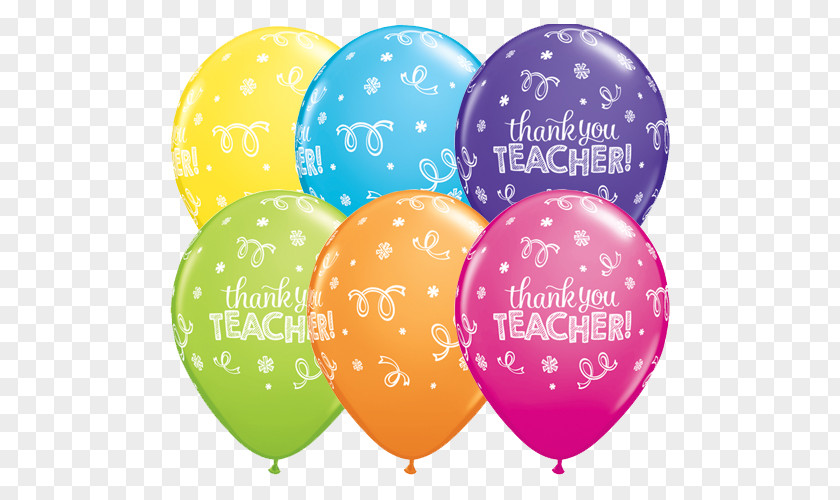 Balloon Toy Teacher Birthday Party PNG
