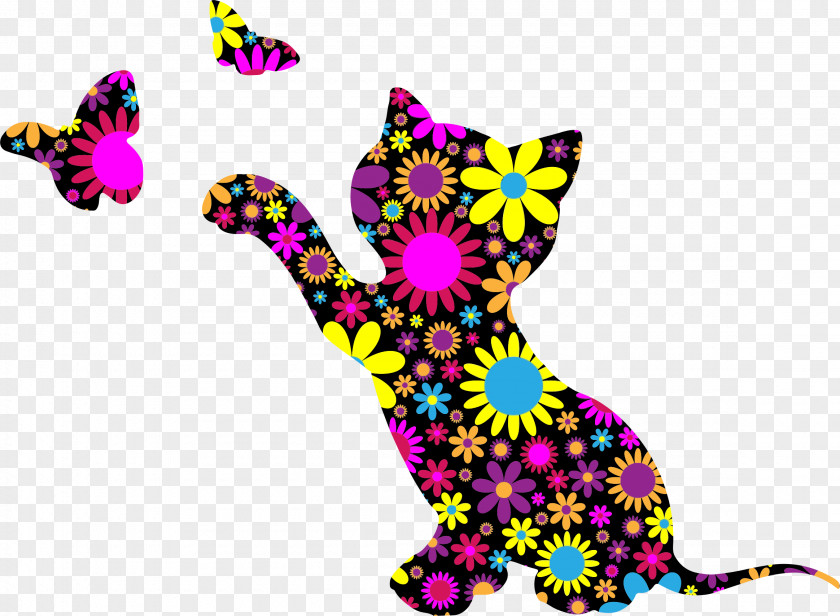 Kitten Art Paint By Number Clip PNG